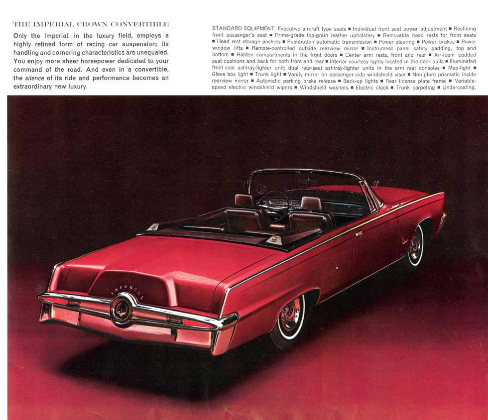 1964 Chrysler Imperial Brochure Page 11